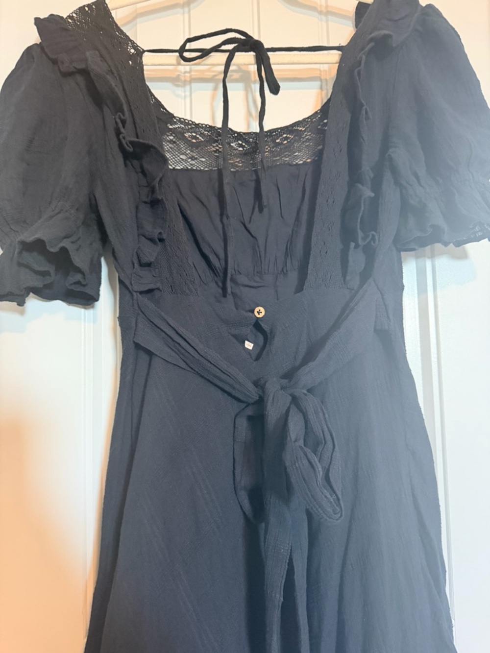 Free People Now and Forever Midi Dress Black size Small - Picture 7 of 10
